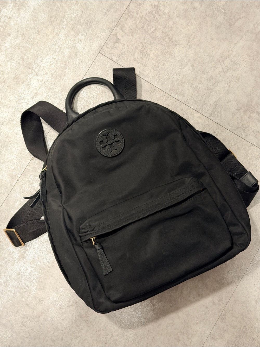 Tory Burch Black Nylon Backpack